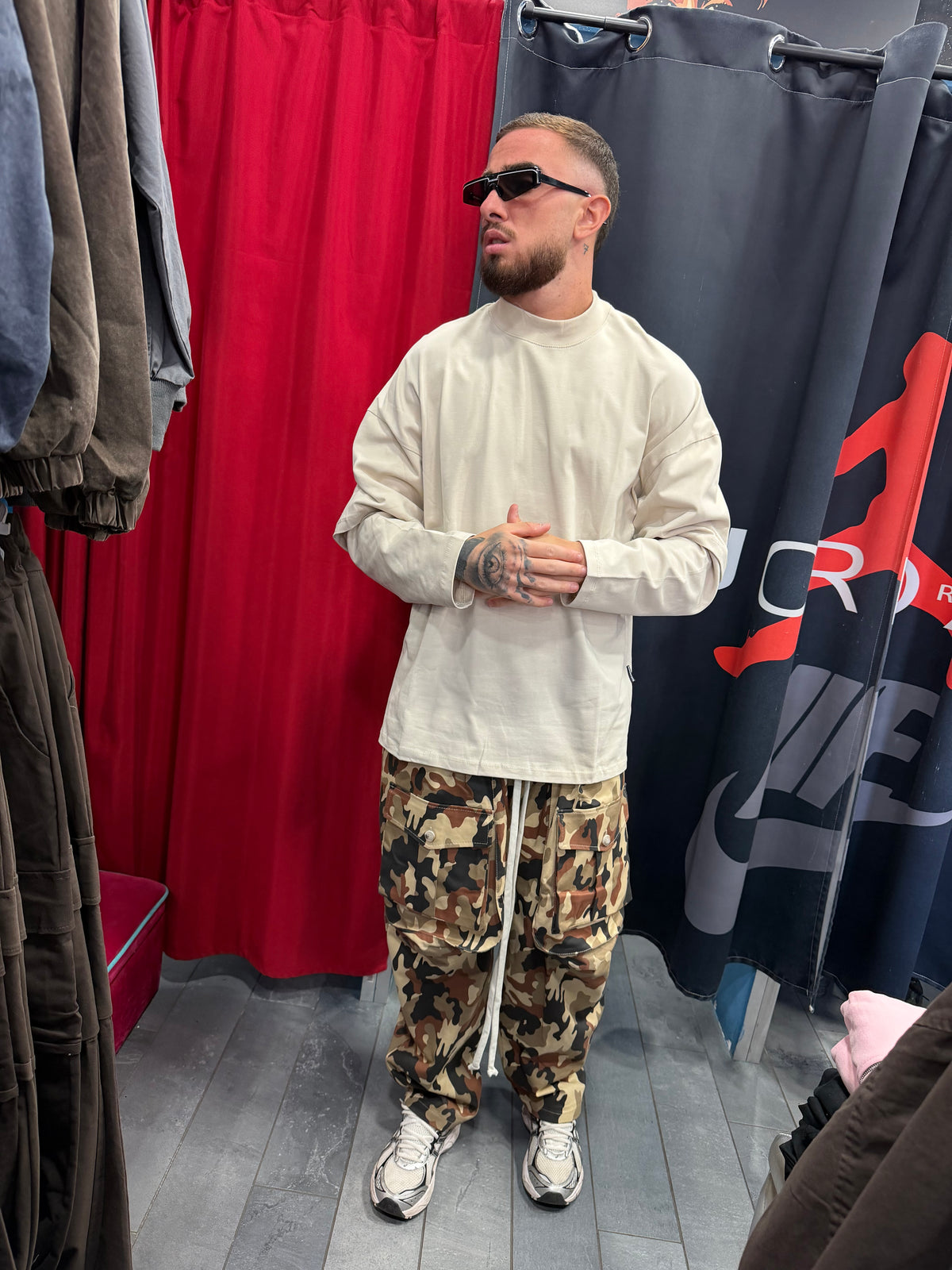 PANTALONE MILITARE SENZA POLSINO