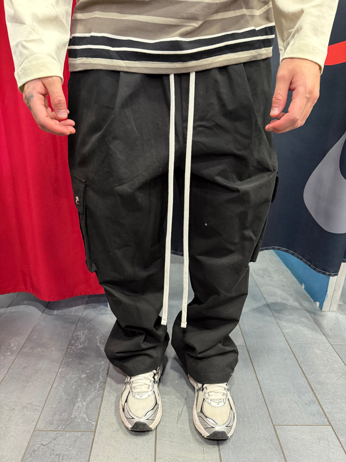 PANTALONE CARGO SENZA POLSINO