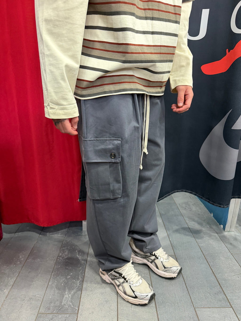 PANTALONE CARGO SENZA POLSINO