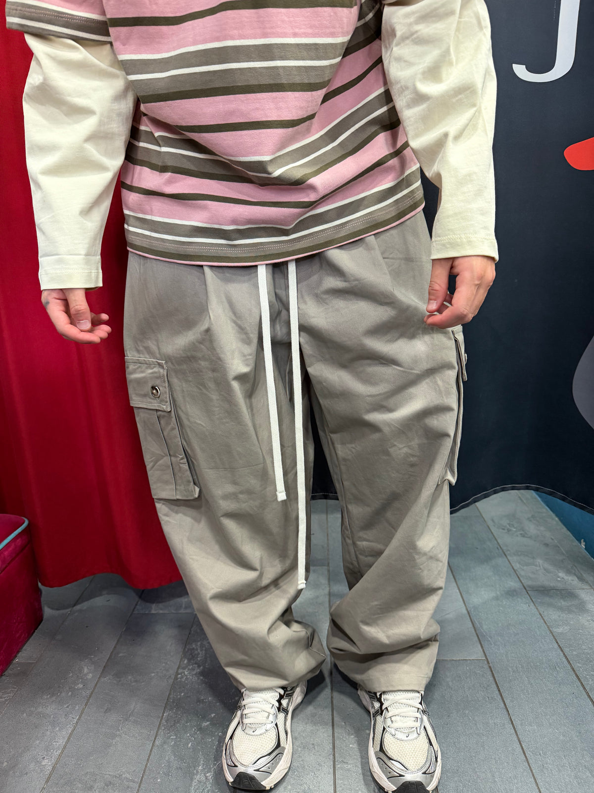 PANTALONI CARGO SENZA POLSINO