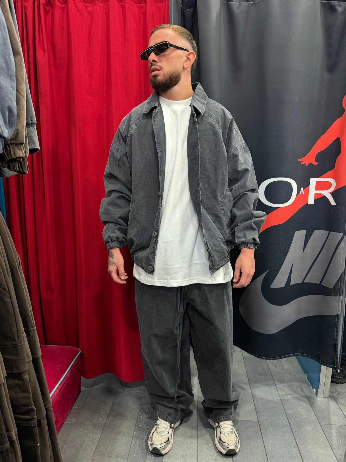 BOMBER SLAVATO BOTTONE