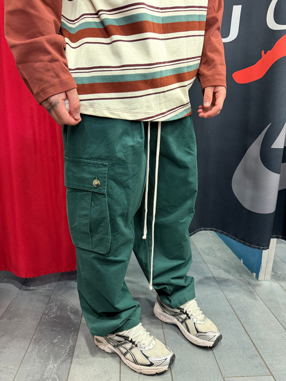 PANTALONE CARGO SENZA POLSINO